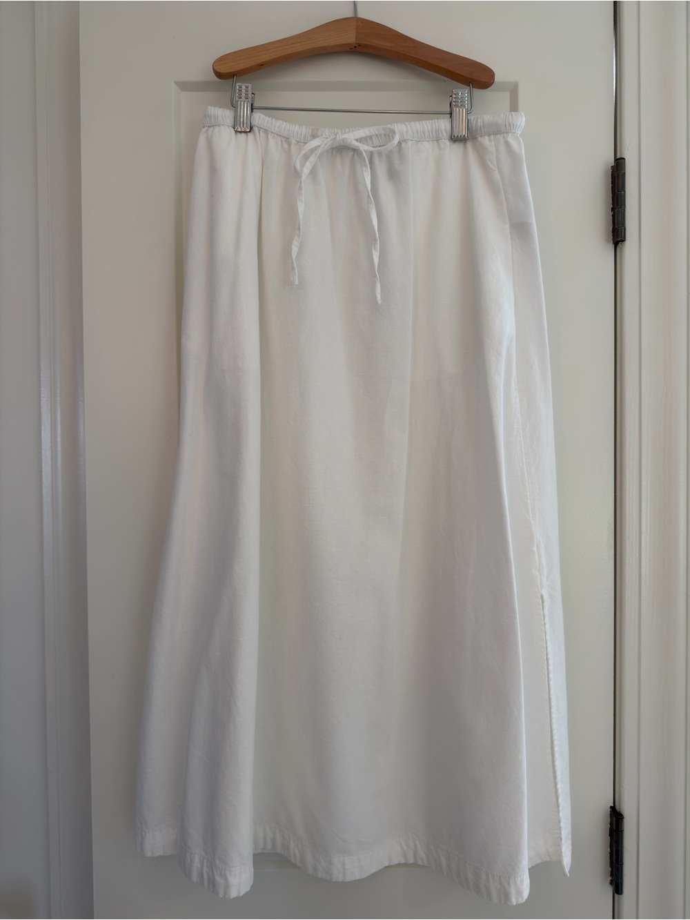 Universal Thread White Maxi Drawstring Skirt